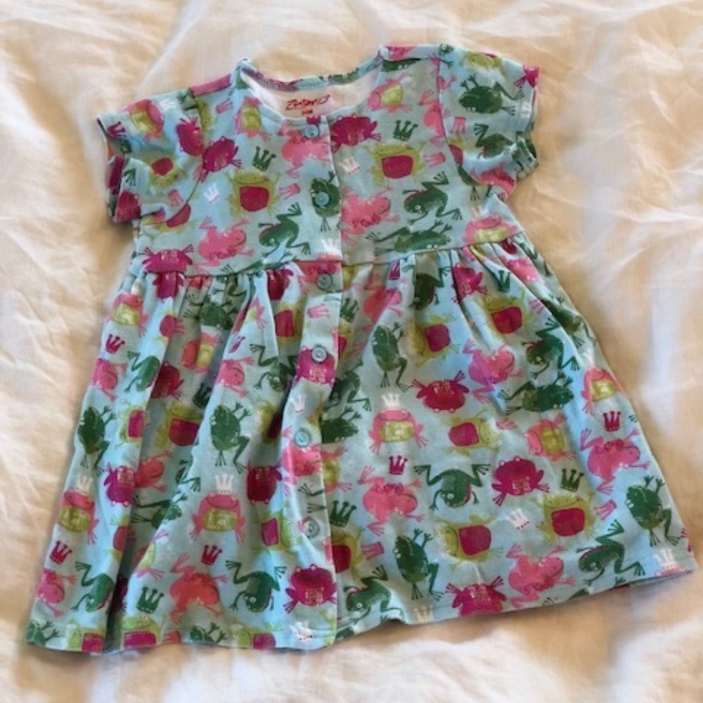 Zutano Frog Dress Girls 24M